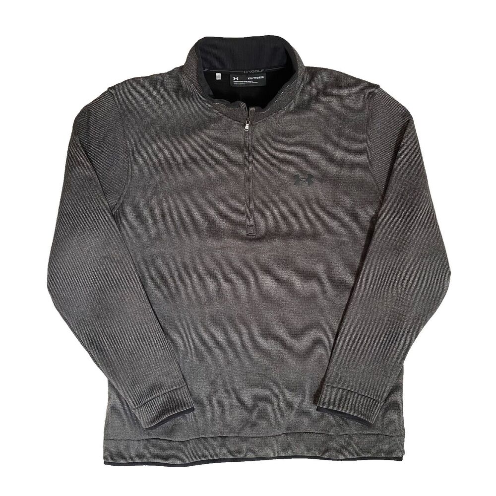 Under Armour Golf 1/4 Zip Fleece Sweater‎ Mens XXL Gray Performance Loose